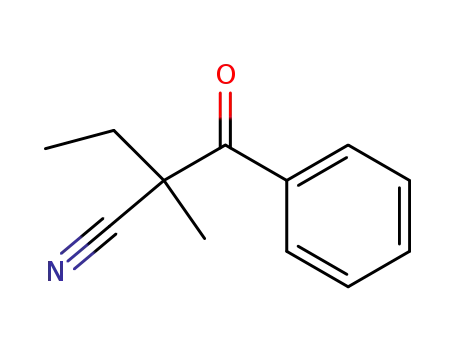 Molecular Structure of 80589-05-5 (2-benzoyl-2-methylbutanenitrile)