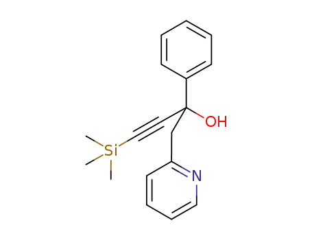 rac-2-phenyl-1-pyridin-2-yl-4-(trimethylsilanyl)but-3-yn-2-ol