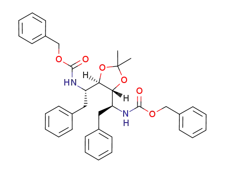 {1-[5-(1-benzyloxycarbonylamino-2-phenyl-ethyl)-2,2-dimethyl-[1,3]dioxolan-4-yl]-2-phenyl-ethyl}-carbamic acid benzyl ester