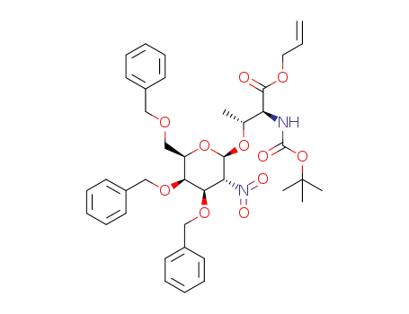 O-(3,4,6-tri-O-benzyl-2-deoxy-2-nitro-β-D-galactopyranosyl)-N-Boc-L-threonine allyl ester
