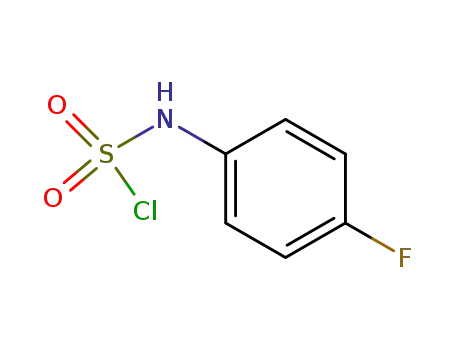 Molecular Structure of 172662-88-3 (Sulfamoyl chloride, (4-fluorophenyl)-)