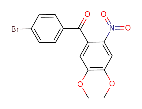 Molecular Structure of 886493-86-3 ((4-BROMO-PHENYL)-(4,5-DIMETHOXY-2-NITRO-PHENYL)-METHANONE)