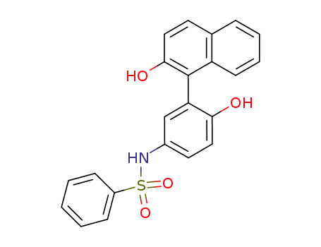 N-[4-hydroxy-3-(2-hydroxynaphthalen-1-yl)phenyl]benzene sulfonamide