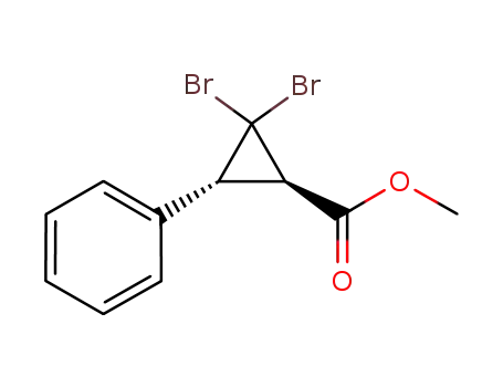 (+)-trans-2,2-dibromo-3-phenylcyclopropanecarboxylic acid methyl ester