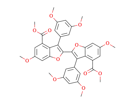 dimethyl 3,3'-bis(3,5-dimethoxyphenyl)-6,6'-dimethoxy-2,2'-bibenzofuran-4,4'-dicarboxylate