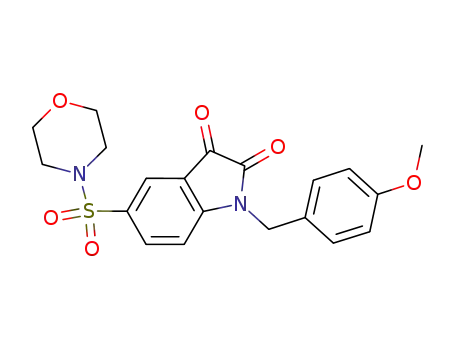1-(4-methoxybenzyl)-5-(morpholine-4-sulfonyl)indoline-2,3-dione