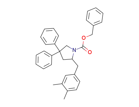 benzyl 2-(3,4-dimethylbenzyl)-4,4-diphenylpyrrolidine-1-carboxylate