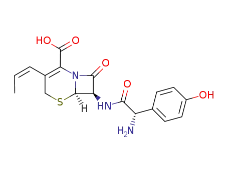 Molecular Structure of 110764-35-7 ((2S,3'Z)-Cefprozil)