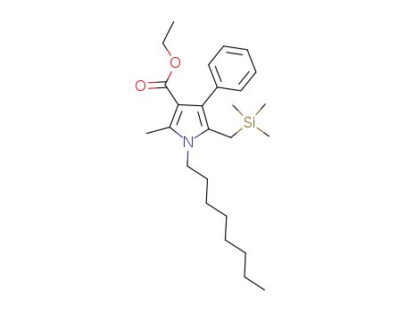 ethyl 2-methyl-1-octyl-4-phenyl-5-((trimethylsilyl)methyl)-1H-pyrrole-3-carboxylate