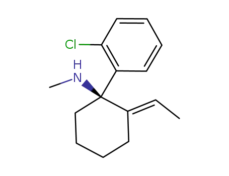 Molecular Structure of 1174527-56-0 ((R)-1-(2-chlorophenyl)-2-ethylidene-1-methylaminocyclohexane)