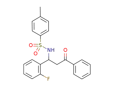 N-(1-(2-fluorophenyl)-3-oxo-3-phenylpropyl)-4-methylbenzenesulfonamide