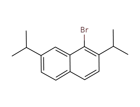 Molecular Structure of 1025030-86-7 (1-bromo-2,7-diisopropylnaphthalene)