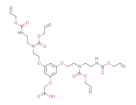 (3,5-bis-{2-[allyloxycarbonyl-(2-allyloxycarbonylaminoethyl)amino]ethoxy}phenoxy)acetic acid