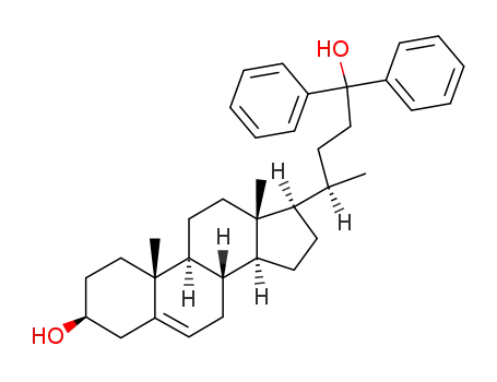 Molecular Structure of 121290-83-3 (24,24-diphenyl-cholene-(5)-diol-(3β,24))