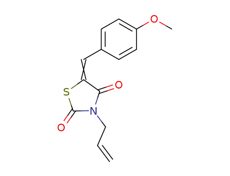 Molecular Structure of 99819-42-8 (3-allyl-5-(4-methoxybenzylidene)thiazolidine-2,4-dione)
