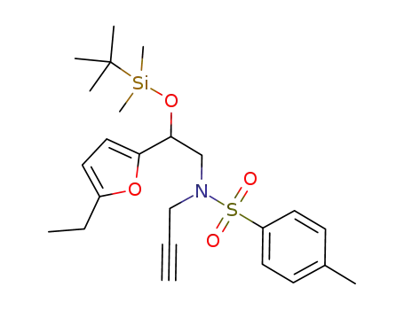 rac-N-[2-(tert-butyldimethylsilanyloxy)-2-(5-ethylfuran-2-ylethyl)ethyl]-4-methyl-N-prop-2-ynylphenylsulfonamide