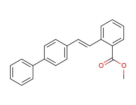 Molecular Structure of 1238149-90-0 (methyl 2-[(E)-2-(biphenyl-4-yl)ethenyl]benzoate)