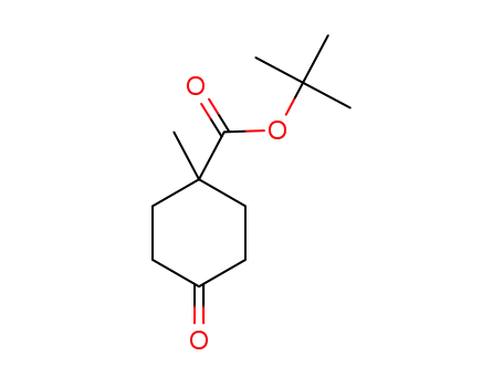 Molecular Structure of 1308838-28-9 (tert-butyl 1-Methyl-4-oxocyclohexanecarboxylate)
