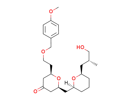 (2S,6R)-2-(((2S,6R)-6-((R)-3-hydroxy-2-methylpropyl)tetrahydro-2H-pyran-2-yl)methyl)-6-(2-(4-methoxy-benzyloxy)ethyl)dihydro-2H-pyran-4(3H)-one