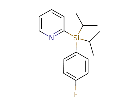 Molecular Structure of 1232693-04-7 (2-((4-fluorophenyl)diisopropylsilyl)pyridine)