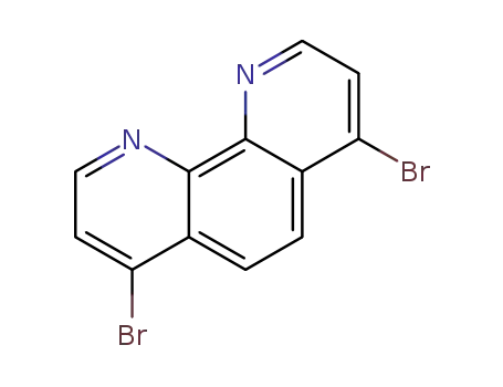 Molecular Structure of 156492-30-7 (1,10-Phenanthroline, 4,7-dibromo-)
