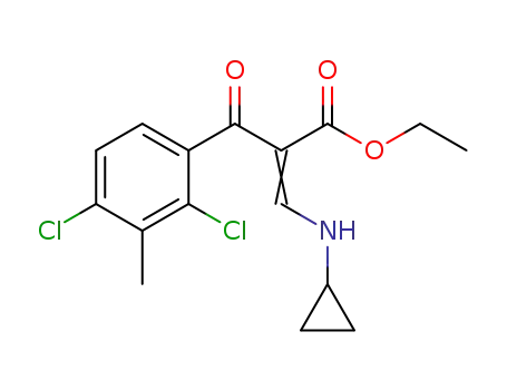 ethyl 3-(cyclopropylamino)-2-(2,4-dichloro-3-methylbenzoyl)acrylate