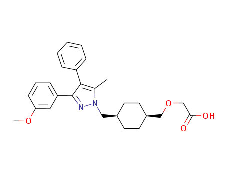 2-(((1s,4s)-4-((3-(3-methoxyphenyl)-5-methyl-4-phenyl-1H-pyrazol-1-yl)methyl)cyclohexyl)methoxy)acetic acid