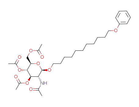 11-phenoxyundecyl 3,4,6-tri-O-acetyl-2-acetylamino-2-deoxy-β-D-glucopyranoside