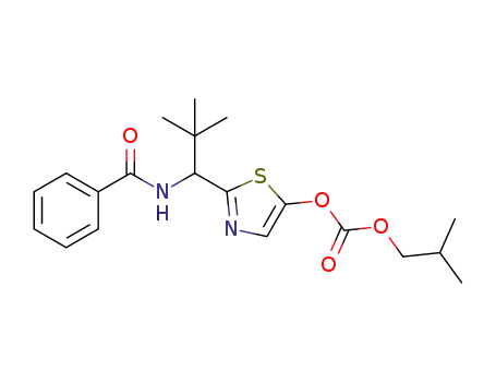 2-[1-(N-benzoylamino)-2,2-dimethylpropyl]-5-thiazolyl isobutyl carbonate