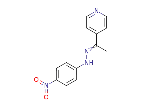 Molecular Structure of 91803-46-2 (4-{(1Z)-1-[2-(4-nitrophenyl)hydrazinylidene]ethyl}pyridine)