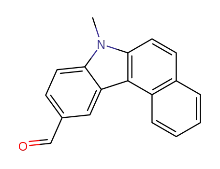 Molecular Structure of 103962-90-9 (7-methyl-7H-benzo<c>carbazole-10-carbaldehyde)