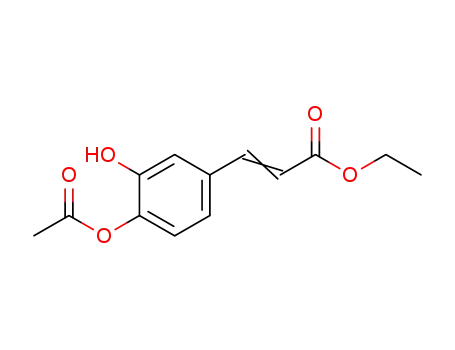 4-acetoxy-3-hydroxycinnamic acid ethyl ester