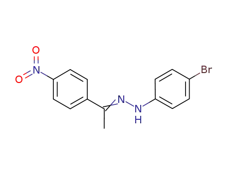 Ethanone, 1-(4-nitrophenyl)-, (4-bromophenyl)hydrazone