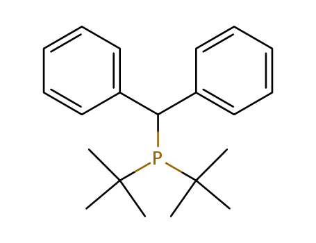 Molecular Structure of 76181-97-0 (Phosphine, bis(1,1-dimethylethyl)(diphenylmethyl)-)