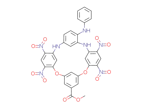 10-aminophenyl-23-carbomethoxy-4,6,16,18-tetranitro-8,14-diaza-2,20-dioxacalix[4]arene