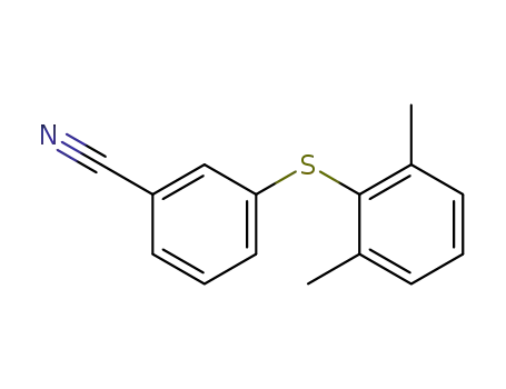 Molecular Structure of 1270110-52-5 (3-(2,6-dimethylphenylthio)benzonitrile)
