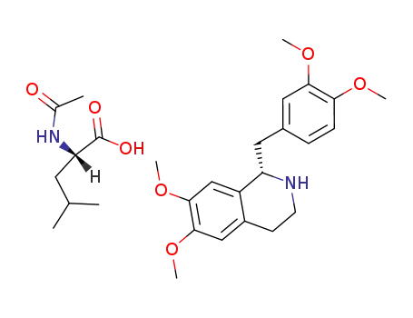 Molecular Structure of 50720-57-5 (1,2,3,4-tetrahydro-6,7-dimethoxy-, (1S), L-Leucine,N-acetyl-)