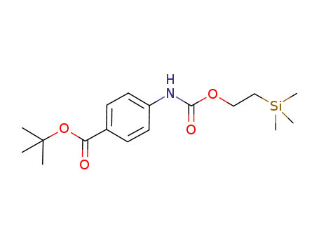 4-(2-trimethylsilanylethoxycarbonylamino)benzoic acid tert-butyl ester