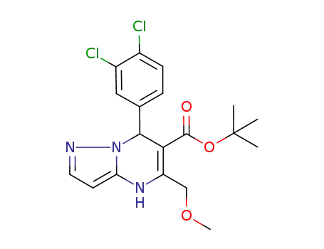tert-butyl 7-(3,4-dichlorophenyl)-5-(methoxymethyl)-4,7-dihydropyrazolo[1,5-a]-pyrimidine-6-carboxylate