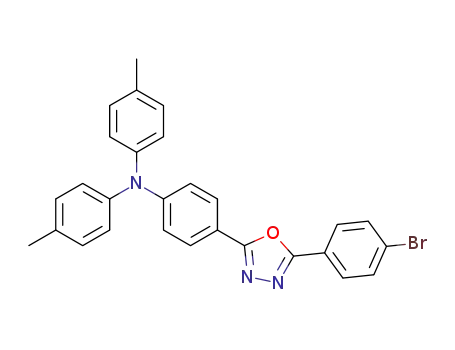Benzenamine,
4-[5-(4-bromophenyl)-1,3,4-oxadiazol-2-yl]-N,N-bis(4-methylphenyl)-