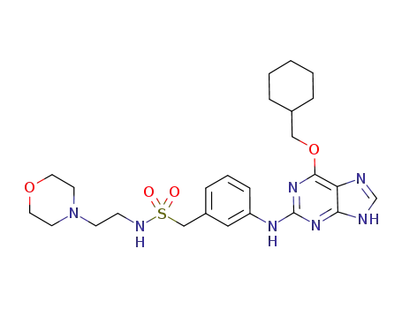 1-[3-(6-cyclohexylmethoxy-9H-purin-2-ylamino)phenyl]-N-(2-morpholin-4-ylethyl)methanesulfonamide