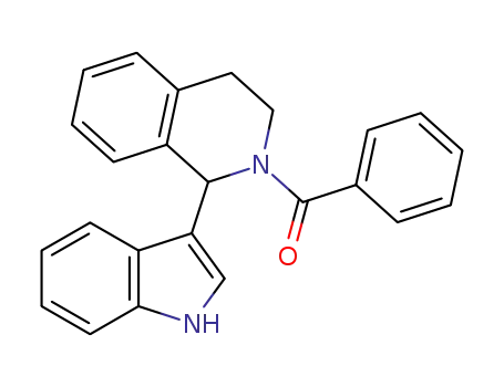 Molecular Structure of 827320-73-0 (Isoquinoline, 2-benzoyl-1,2,3,4-tetrahydro-1-(1H-indol-3-yl)-)