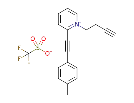 1-(3-butynyl)-2-(p-tolylethynyl)pyridinium trifluoromethanesulfonate