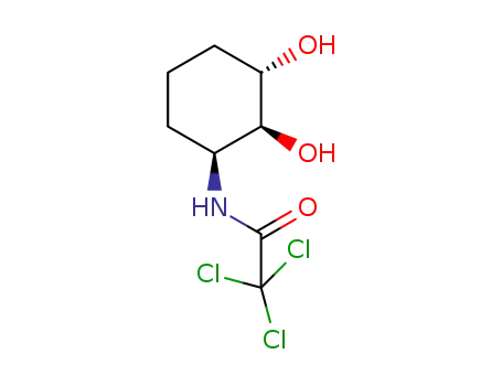 Molecular Structure of 1299472-53-9 ((1S,2S,3S)-1-(2',2',2'-trichloromethylcarbonylamino)-2,3-dihydroxycyclohexane)