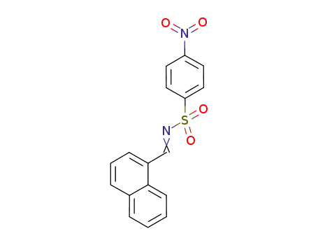 Molecular Structure of 840529-64-8 (Benzenesulfonamide, N-(1-naphthalenylmethylene)-4-nitro-)