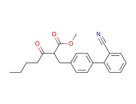 methyl 2'-cyano-α-(1-oxopentyl)<1,1'-biphenyl>-4-propanoate