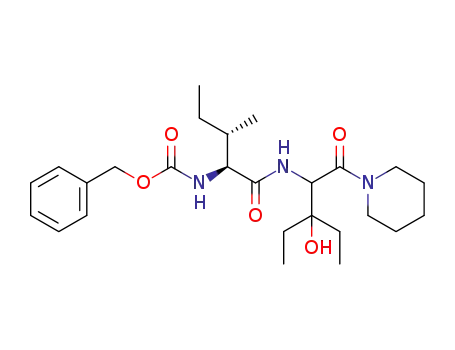 benzyl (1S,2S)-1-[3-ethyl-3-hydroxy-1-oxo-1-(piperidin-1-yl)pentan-2-ylcarbamoyl]-2-methylbutylcarbamate