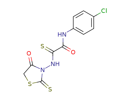 <i>N</i>-(4-chloro-phenyl)-2-(4-oxo-2-thioxo-thiazolidin-3-ylamino)-2-thioxo-acetamide