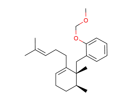 Molecular Structure of 1227628-64-9 (1-(((1R,6S)-1,6-dimethyl-2-(4-methylpent-3-enyl)cyclohex-2-enyl)methyl)-2-methoxybenzene)