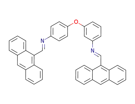 Molecular Structure of 1251936-16-9 ((E)-N-(anthracen-10-ylmethylene)-3-(4-[(E)-anthracen-10-ylmethyleneamino]phenoxy)benzeneamine)